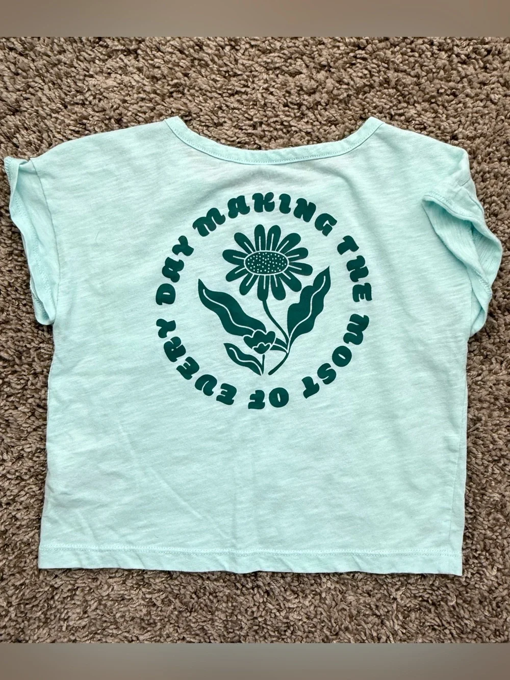 Carter’s Girls Graphic T-Shirt Set Size 6/6X Floral Pineapple 2-Piece